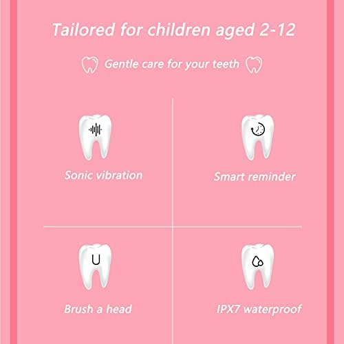 Zdravstvene Opremu, Puni se Trajnih Četkicu za zube Automatsko Četkicu za Zdravstvene zaštite za Djecu(roze)