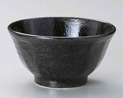Kokuyo Kezuri je 7,4 cm Set 5 Ramen-Činije Crni porcelan Napravljeno u Japanu