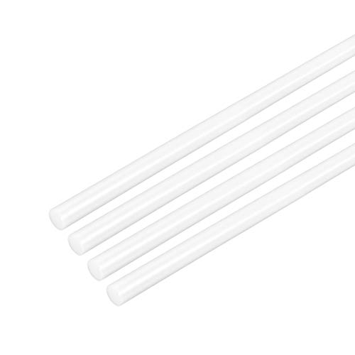uxcell Plastične Rundu Rod 1/8 cm Dia 20 cm Dužinu Bijelo (POM) Polyoxymethylene Šipke Inžinjering Plastične
