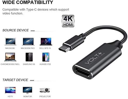 VOLTI PLUS TECH HDMI 4K USB-C Kit Radi za Mercedes 2020 GLA Profesionalni Adapter sa Digitalne Pun 2160p,