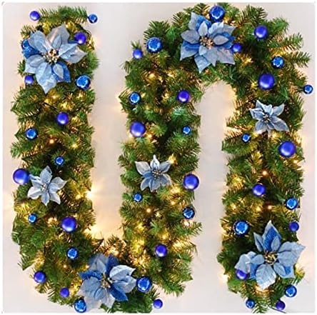 Vijenac Rattan Umjetna Cvijet Vine Biljke Zatvorenom terasa DOVEO Svjetla Božić Garland Ukrase 2,7 m Garland
